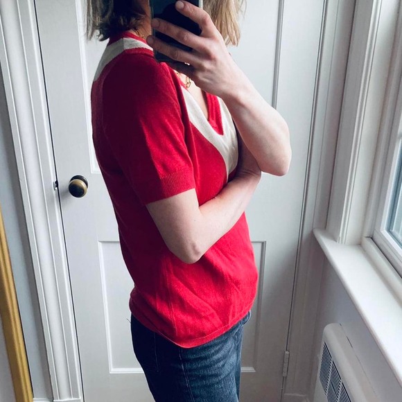 Vintage Brooks Brothers Short Sleeved Sweater - Picture 5 of 6